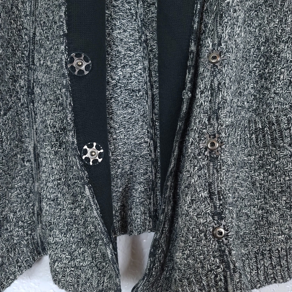 LULULEMON Post Practice Cardigan Ghost Black Knit - Picture 9 of 13